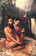 Raja Ravi Varma, Vishwamitra and Menaka